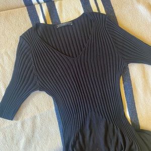 Peruvian Connection Midi Black Dress